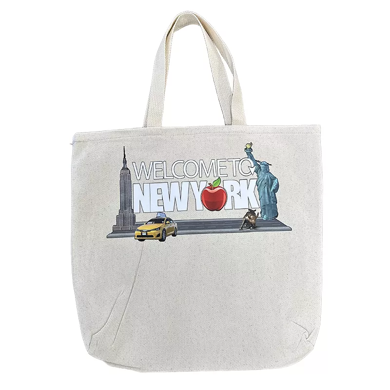 IMG_8699 Large Tote Bag - W2NY Branded - White - Image 1