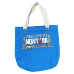 Medium Tote Bag - W2NY Branded - Sky Blue