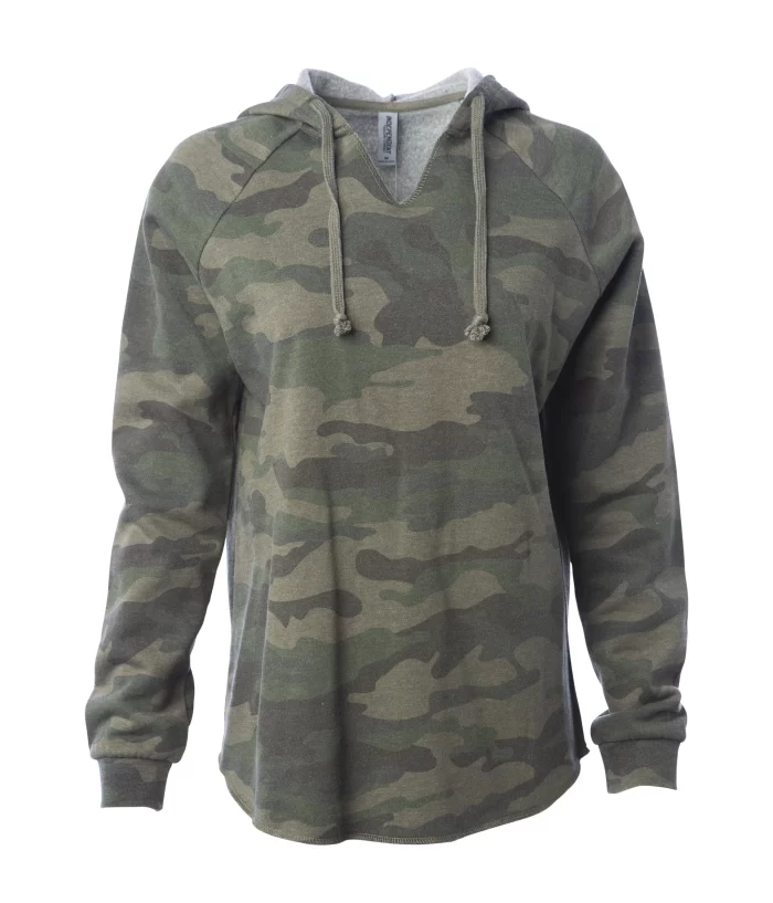 PRM2500 - Women's California Wave Wash Hooded Pullover - Image 8