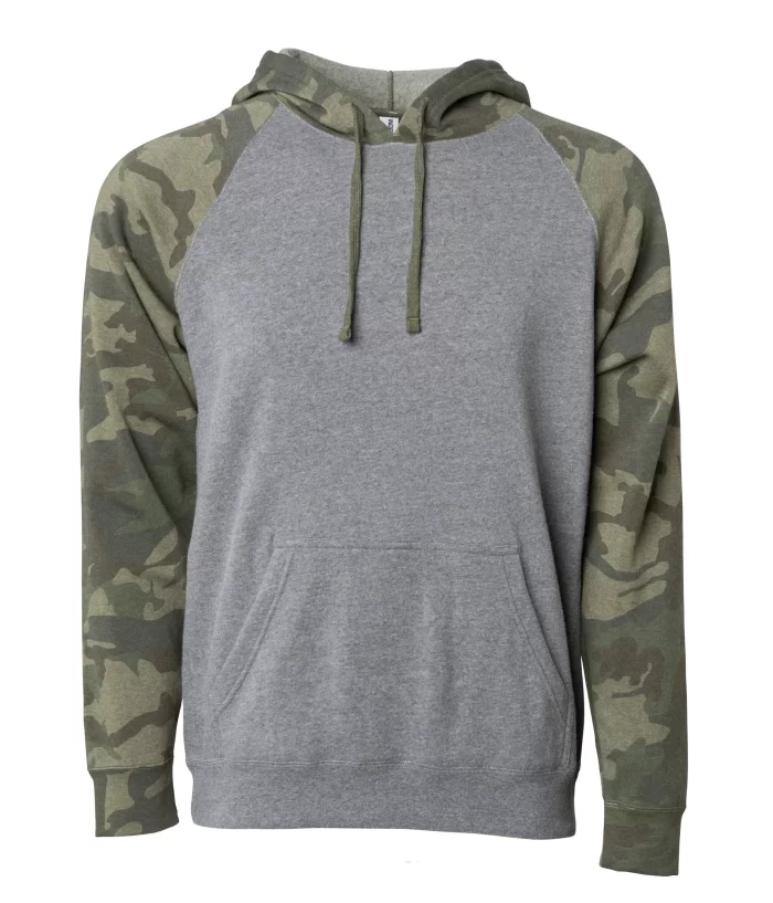 PRM33SBP - Unisex Special Blend Raglan Hooded Pullover - Image 3