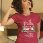 Women's NY T-Shirt Fit - W2NY Branded - Burgundy