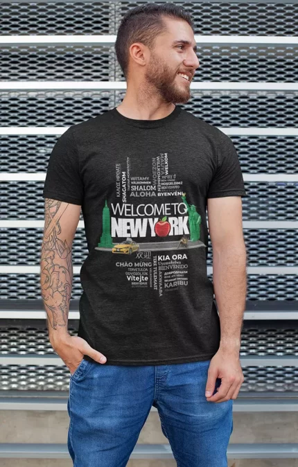 Men's NY T-Shirt Fit - W2NY Branded - Pink