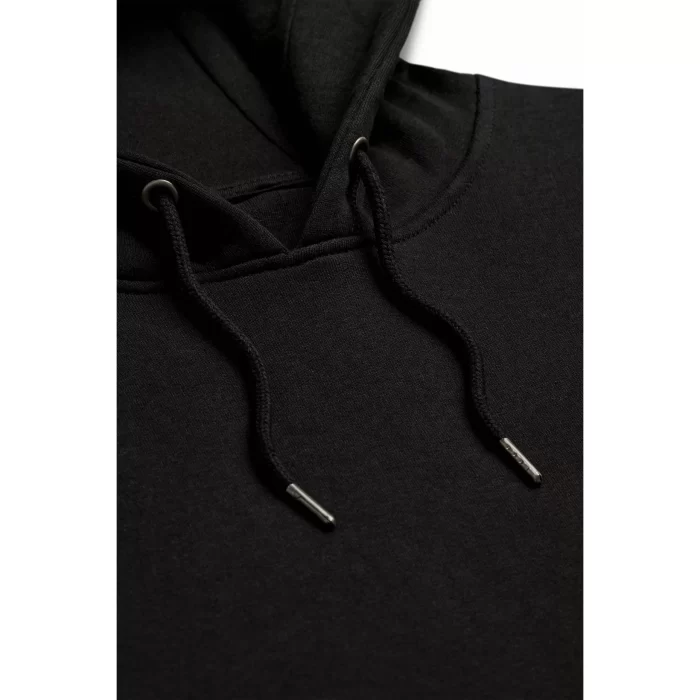 Black Ultra Heavyweight Organic French Terry Hood - Image 3