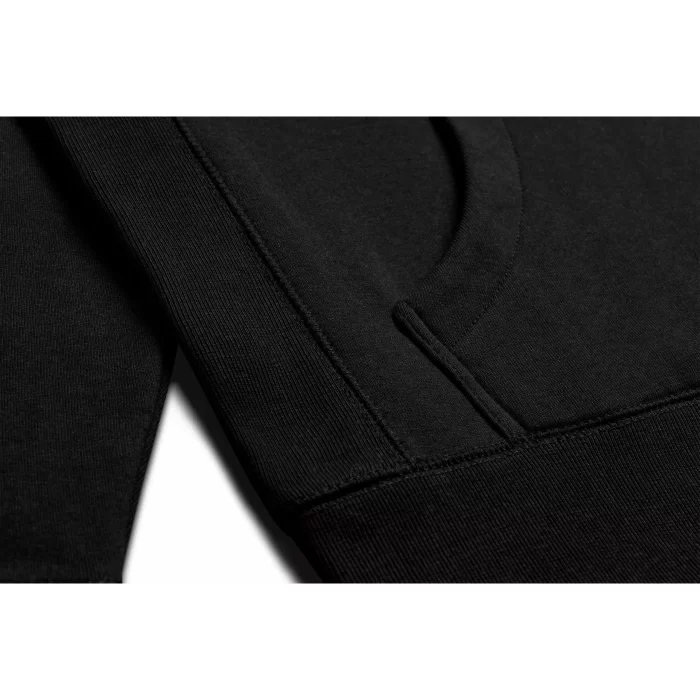 Black Ultra Heavyweight Organic French Terry Hood - Image 6