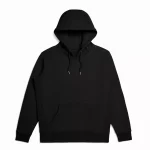 Black Ultra Heavyweight Organic French Terry Hood