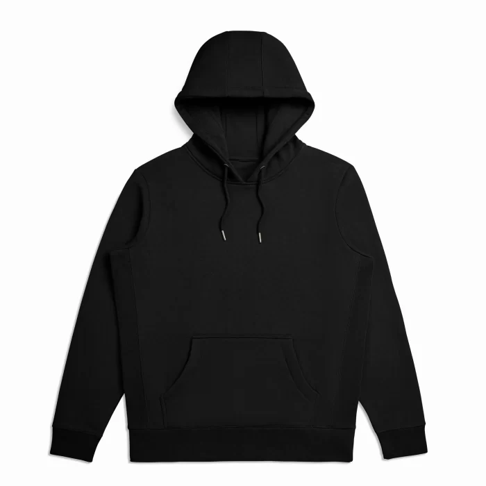 Black Ultra Heavyweight Organic French Terry Hood - Image 2