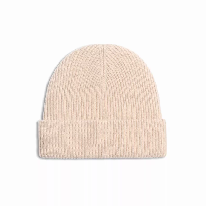 Cashmere Wool Beanie - Beige - Image 7