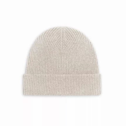 Cashmere Wool Beanie - Beige